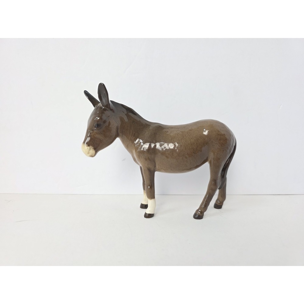 Vintage Beswick England ceramic donkey figurine